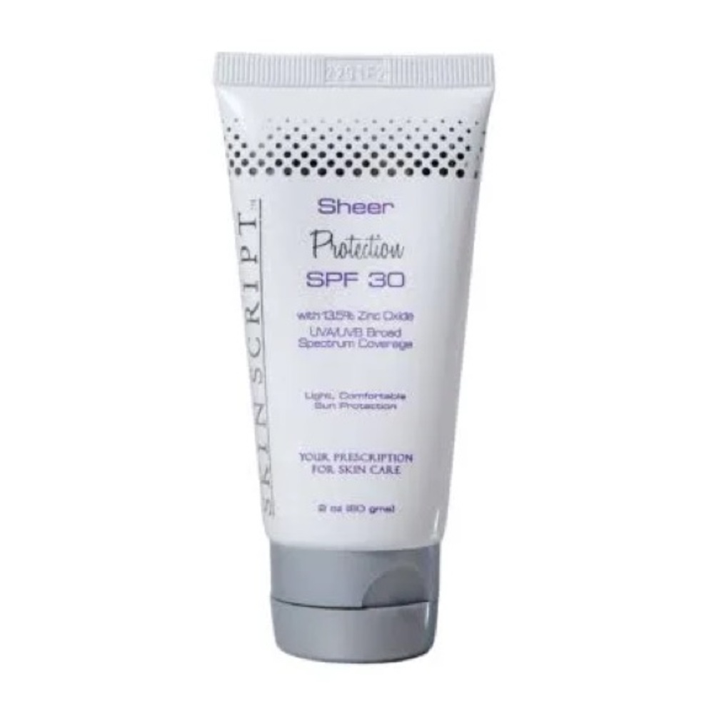 New! Skin Script Sheer Protection SPF 30 2oz / 60ml